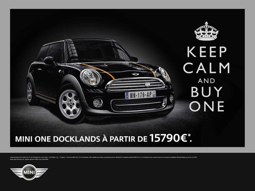 Publicité Keep calm and buy one Mini Mème